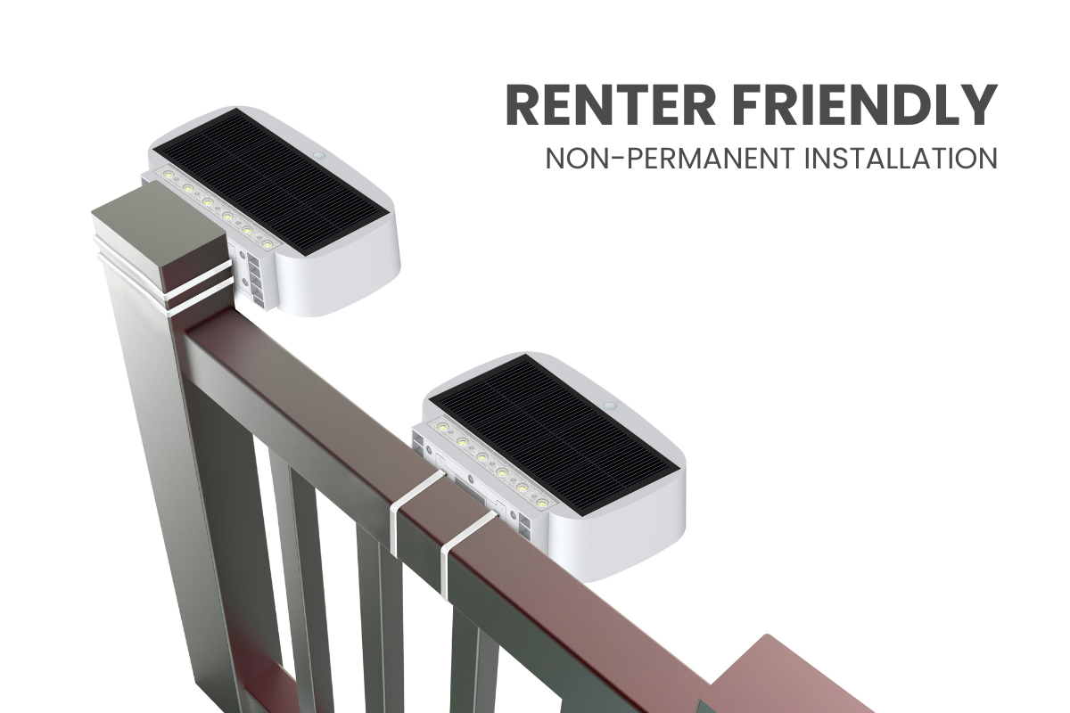 NexSun Aurora | 700 Lumens | White Up & Down Modern Solar Wall Light