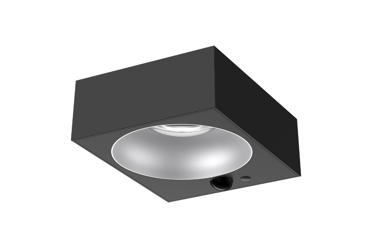 NexSun Ember | 1000 Lumens | Square Modern Solar Wall Light