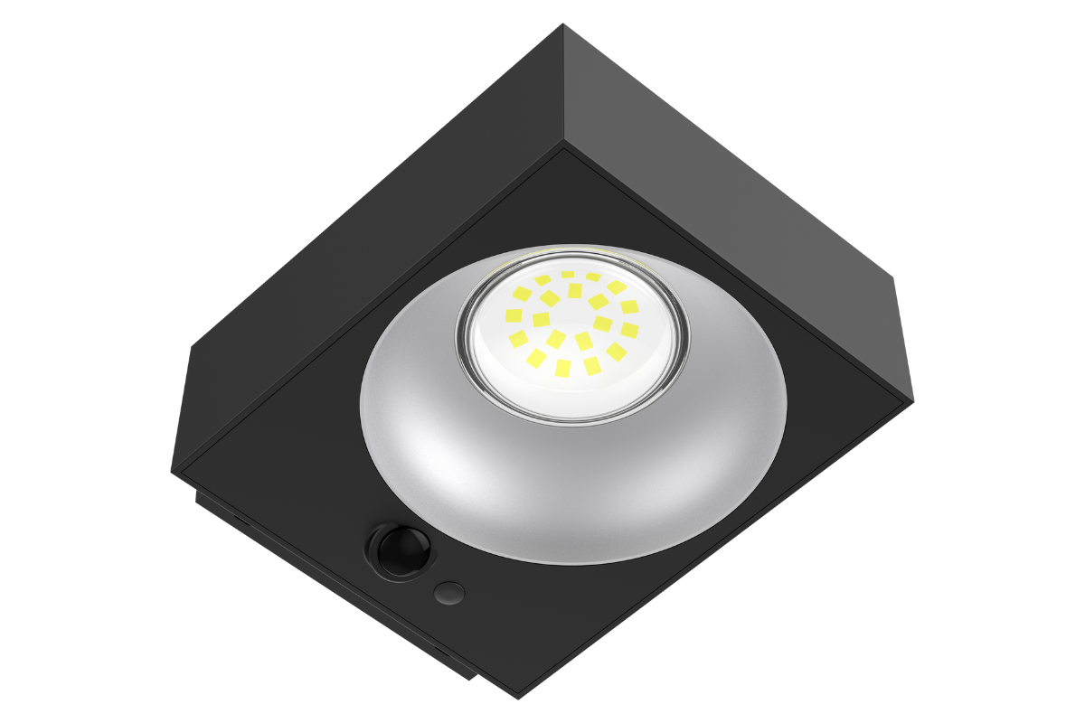 NexSun Ember | 1000 Lumens | Square Modern Solar Wall Light