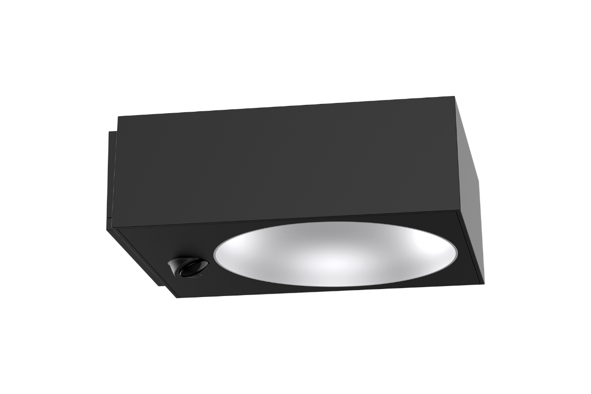 NexSun Ember | 1000 Lumens | Square Modern Solar Wall Light