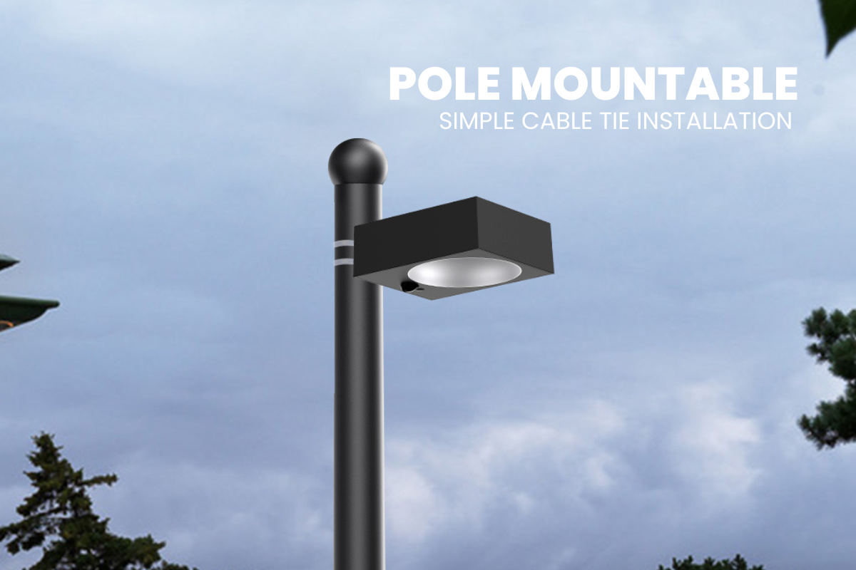 NexSun Ember | 1000 Lumens | Square Modern Solar Wall Light