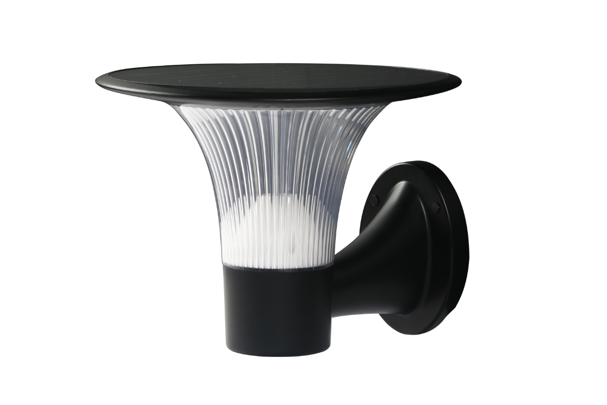 NexSun Acer | 2200 Lumens | Solar Wall Lantern with Crystal Light Effect