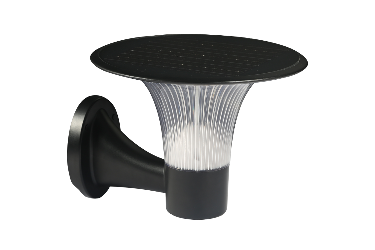 NexSun Acer | 2200 Lumens | Solar Wall Lantern with Crystal Light Effect