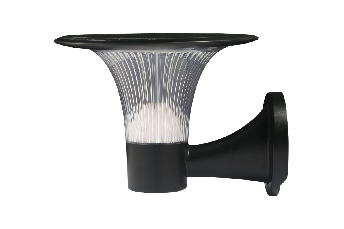 NexSun Acer | 2200 Lumens | Solar Wall Lantern with Crystal Light Effect