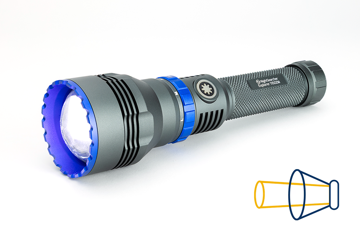 Explorer 1150 Zoom | 1150 Lumen | Wiederaufladbare LEP Zoom-Taschenlampe