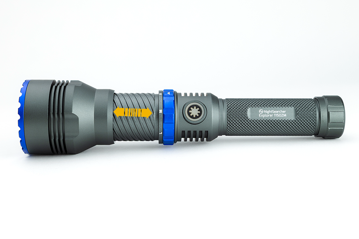 Explorer 1150 Zoom | 1150 Lumen | Wiederaufladbare LEP Zoom-Taschenlampe