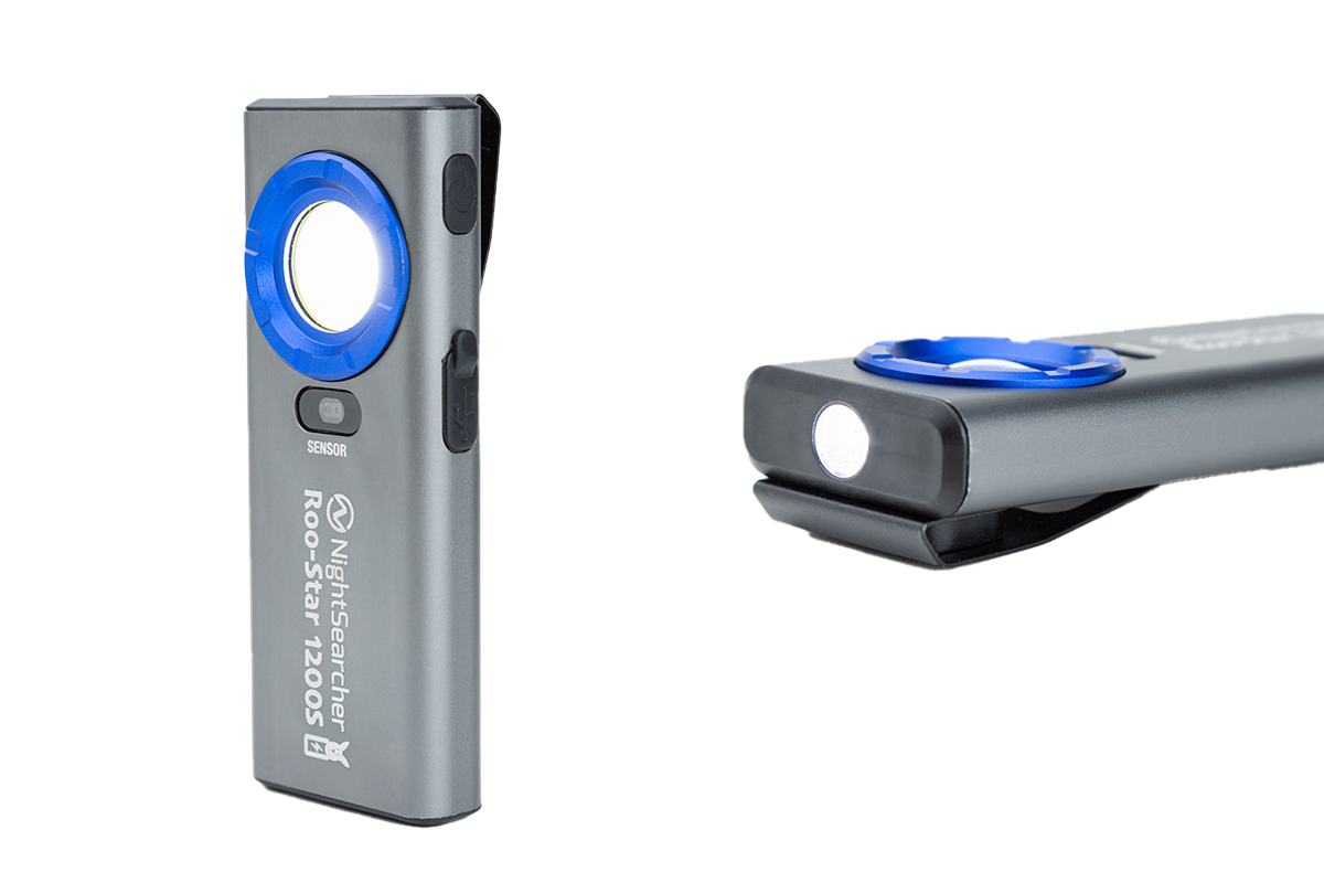 RooStar 1200S | 1200 Lumens | Rechargeable Slim Worklight With Sensor