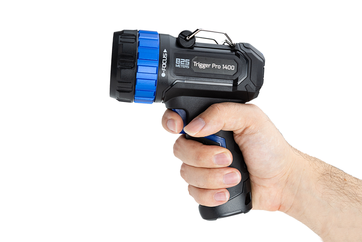 Trigger Pro 1400 | 1400 Lumens | Rechargeable Searchlight