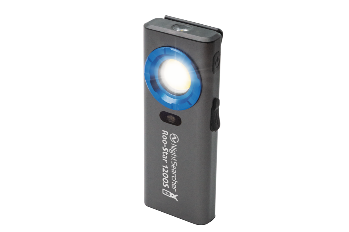 RooStar 1200S | 1200 Lumens | Rechargeable Slim Worklight With Sensor