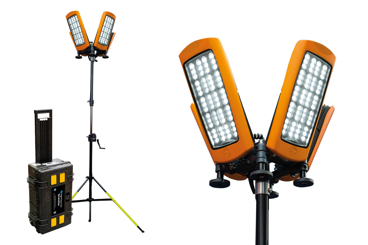 StratoStar | 120000 Lumens | 18Ah | Rechargeable Tower Floodlight