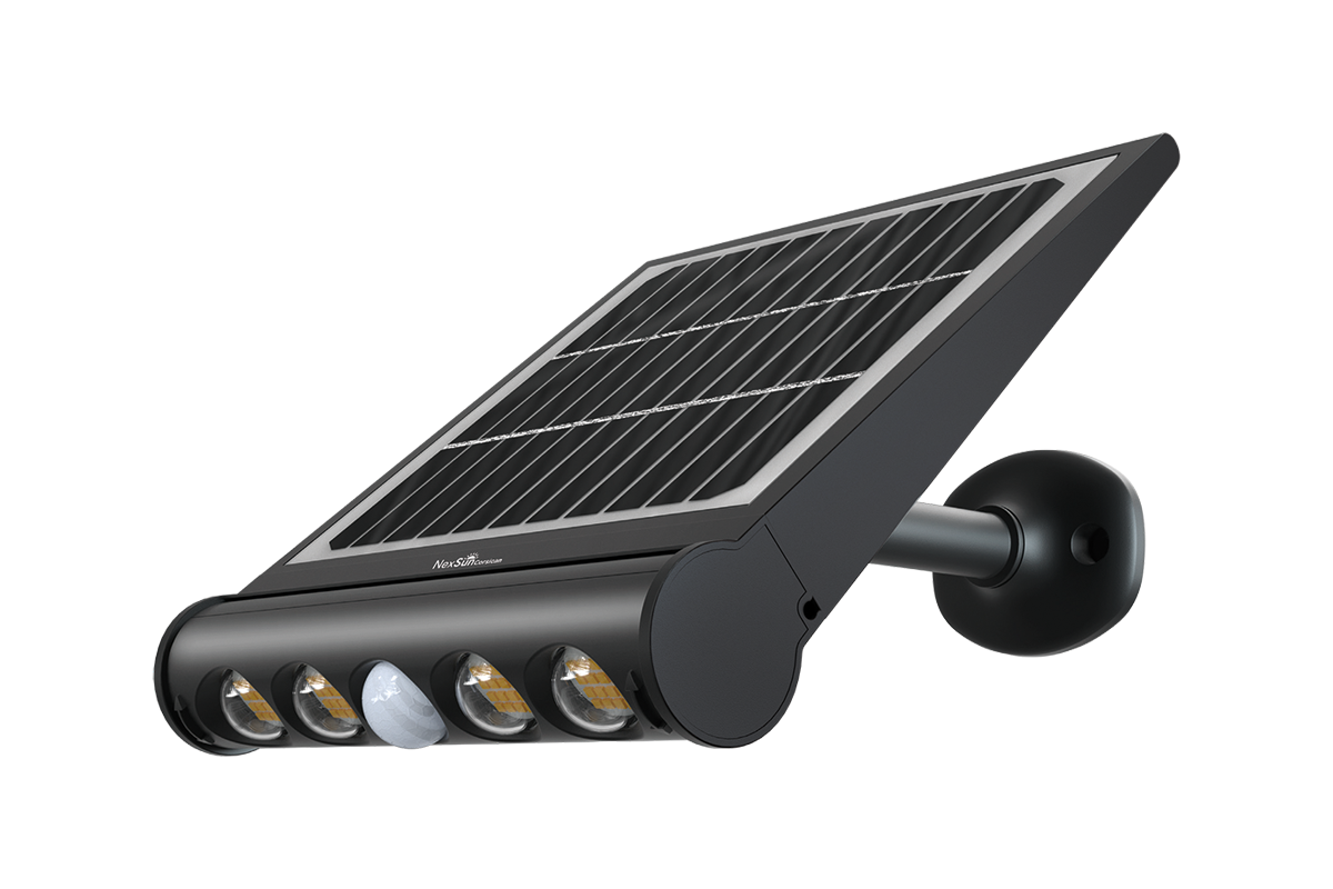 NexSun Corsican | 950 Lumen | Solar-Flutlicht / Wandleuchte