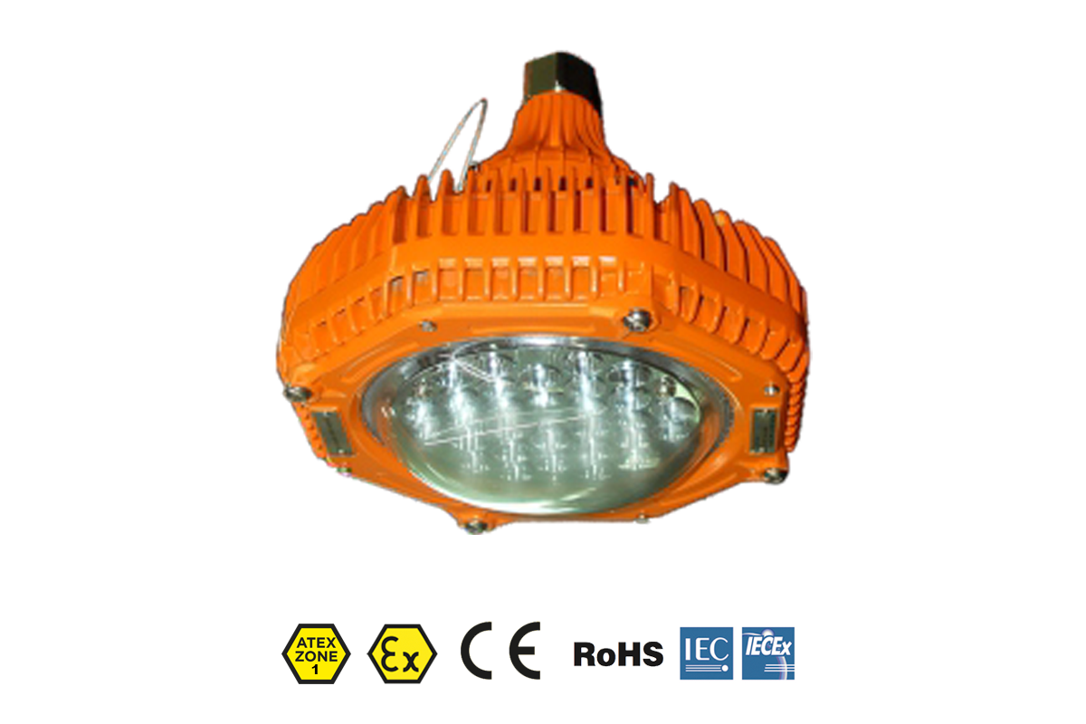 Suspension Titan | 7350 lumens | Zone 1 et 21 | Projecteur ATEX rond AC