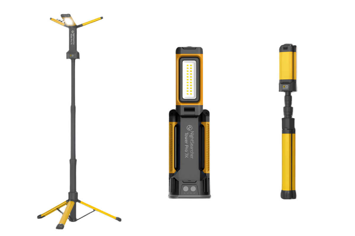 Tower Pro 7K | 7000 Lumens | Rechargeable + AC Work Light