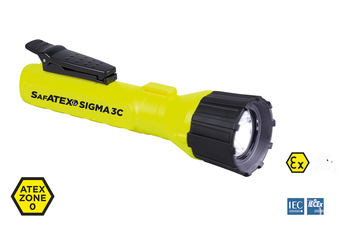 Sigma 3C | 150 Lumens | Zone 0 | ATEX Flashlight